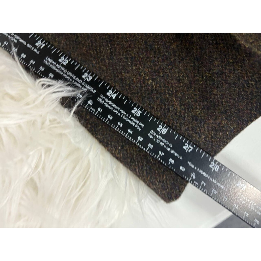 1920s Chocolate Brown Tweed Trousers Annual Ring XL - Picture 13 of 16